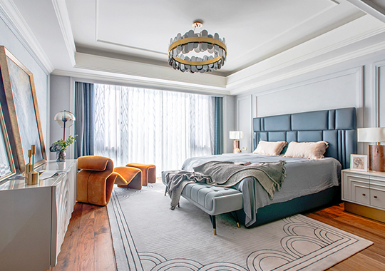 杭州西溪誠(chéng)園守純?cè)?70㎡大平層現(xiàn)代輕奢裝修效果圖 